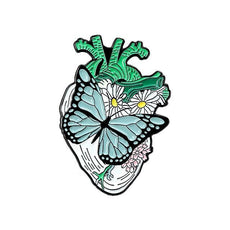 Heart Shape Enamel Brooch Pin - Puritific