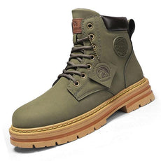 High Top Boots Men's Leather Shoes - Puritific