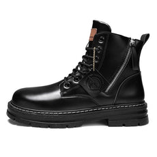 High Top Boots Men's Leather Shoes - Puritific