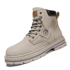 High Top Boots Men's Leather Shoes - Puritific