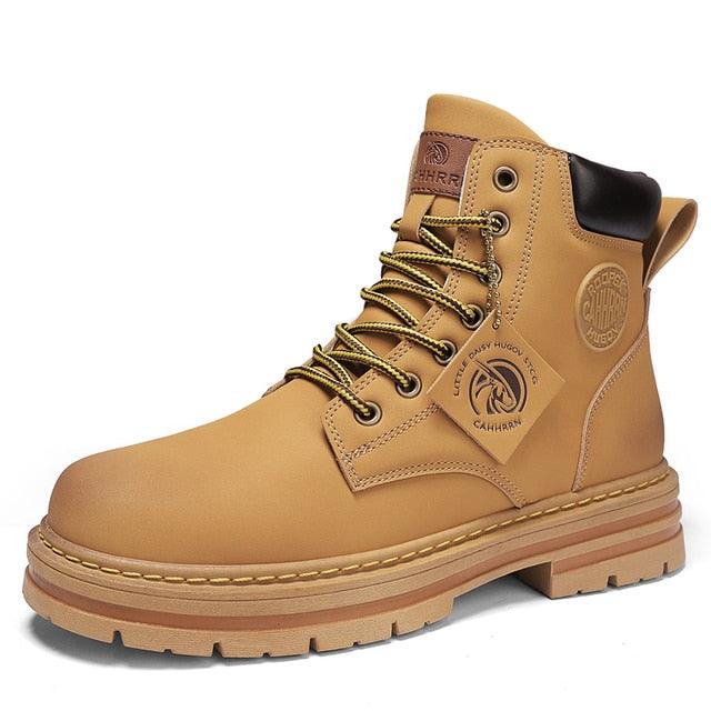 High Top Boots Men's Leather Shoes - Puritific