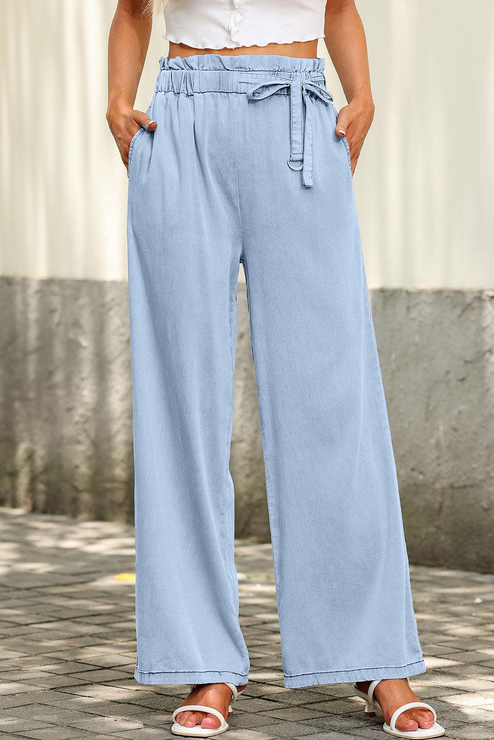 High Waist Pocketed Jeans - Puritific