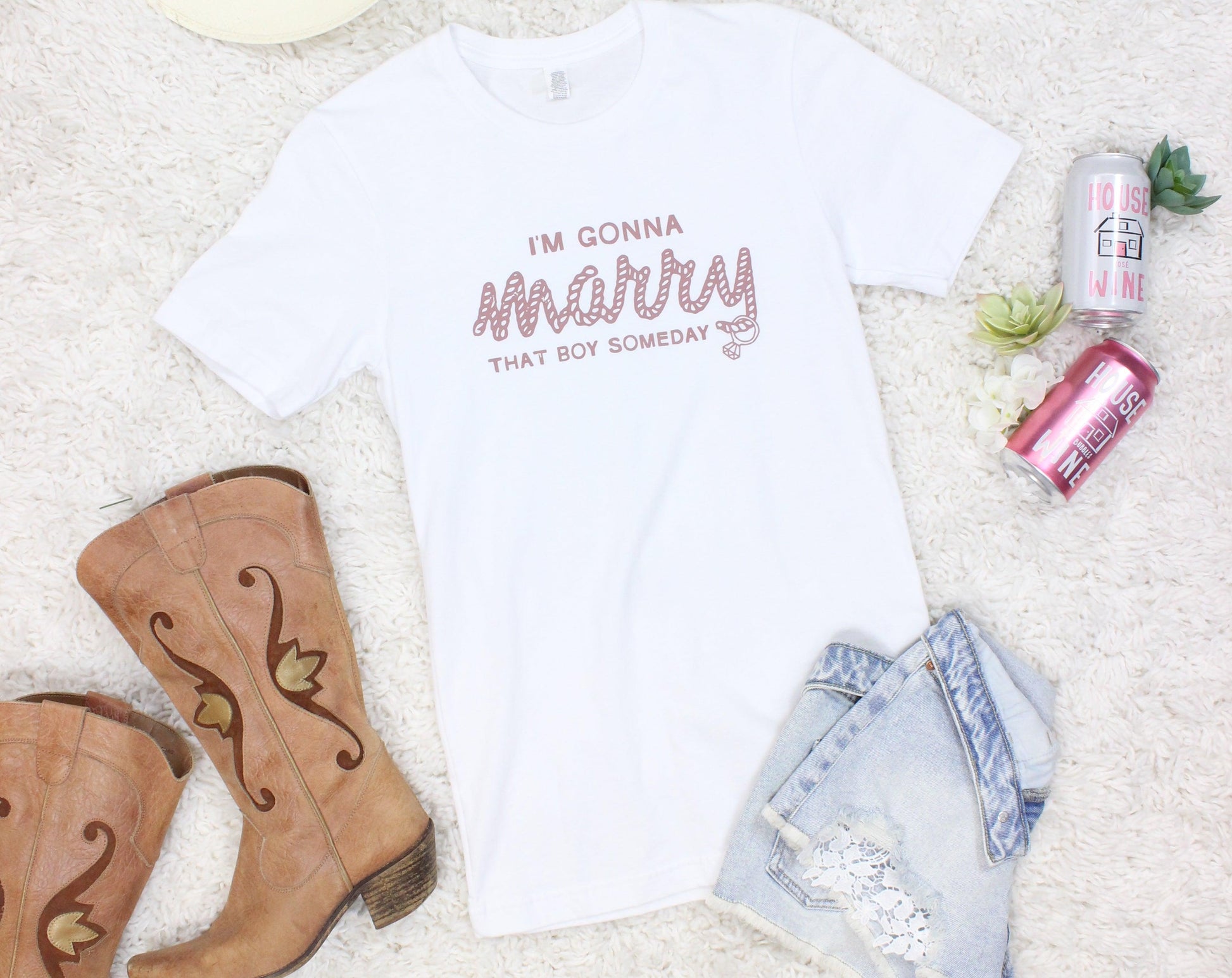 I'm Gonna Marry That Boy Someday | She's In Love with the Boy - Bachelorette Party Tees - Puritific