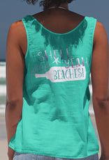 I Washed Up Like This Mermaid | Shell Yeah Beaches! Tank Tops - Puritific