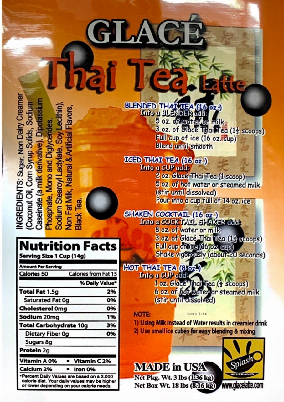 Thai Tea Latte 4 in 1 Bubble Tea / Latte and Frappe Mix-1