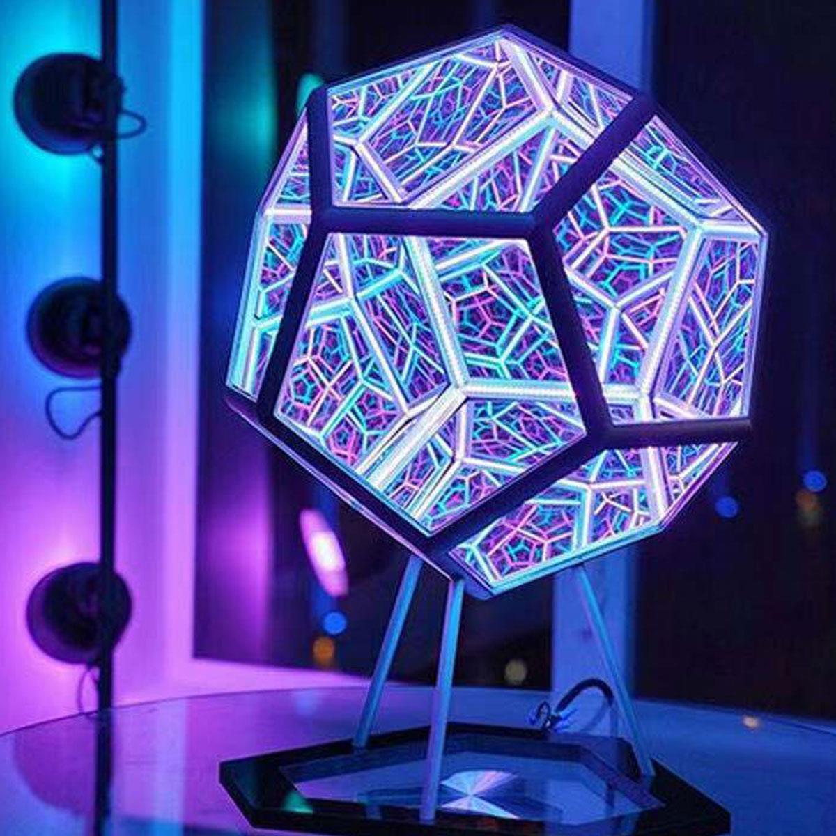 Infinite Dodecahedron Color Art Light - Puritific