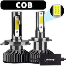 Infitary H4 H7 LED Car Headlight Bulb 26000LM CSP3570 H1 H3 H11 H13 H27 880 9005 HB3 9006 HB4 9007 Light for Vehicle Auto CANBUS - Puritific