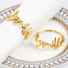 Eid Mubarak Muslim Napkin Rings - Puritific