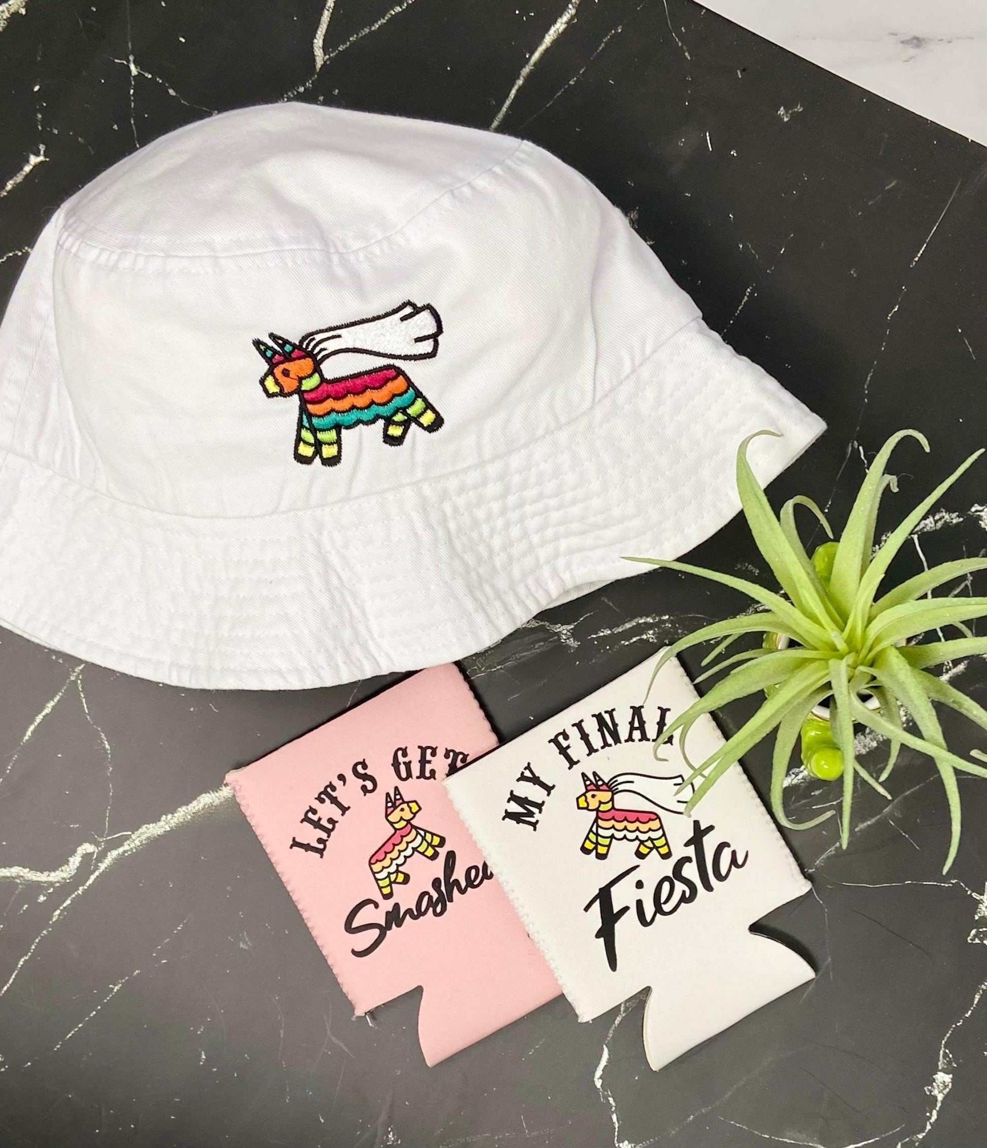 It's My Final Fiesta | Let's Get Smashed - Embroidered Bachelorette Party Dad Hats - Puritific