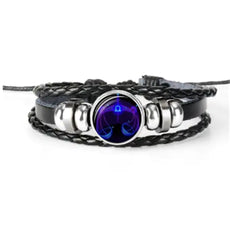 Zodiac Constellation Bracelet Braided Design Bracelet For Men Women Kids - Puritific