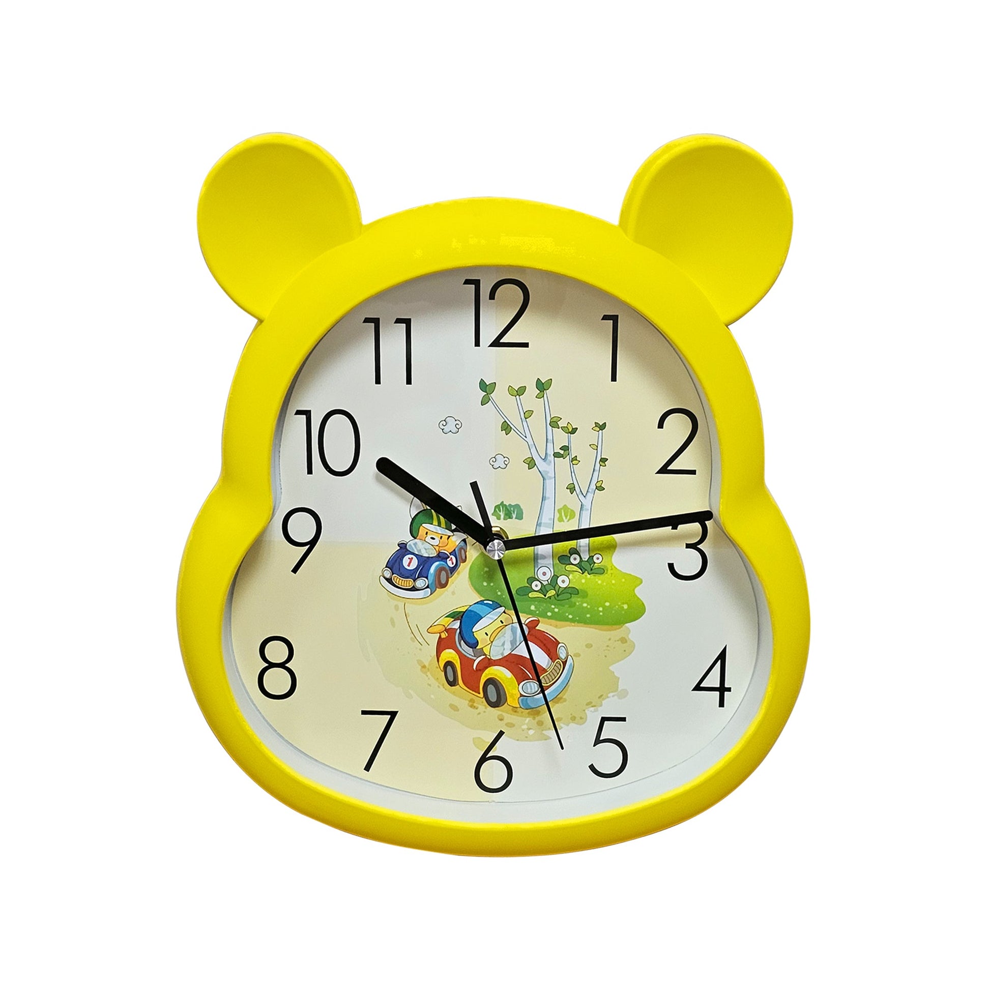 Bear Shaped Wall Clock for Children's Room with Quartz Movement~5169-8