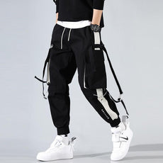 Joggers Men Ribbons Cargo Pants - Puritific