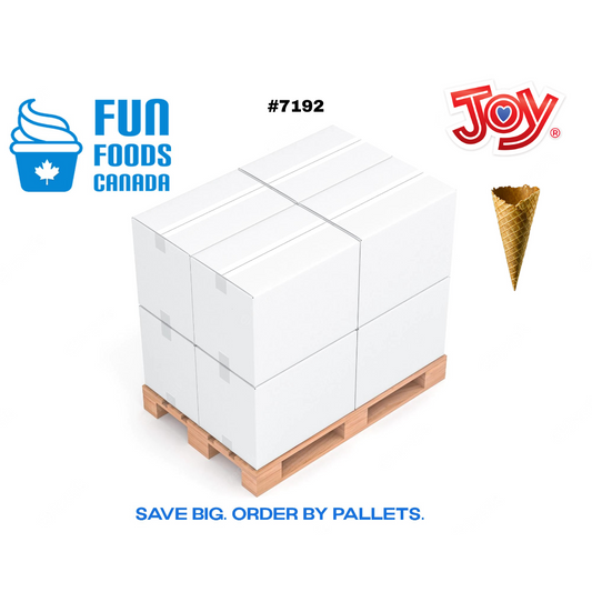 Waffle Classic Large #7192 | Joy Cone Co. | 12/16 Pack | 192 Count Per Case | Sold By The Pallet 36 Cases = 6912 Cones | Cones Distributor Canada-0