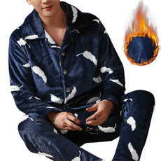 Warm Flannel Pajamas Sets - Puritific