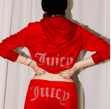 Juicy Sweatshirt and Pants with Diamonds - Puritific