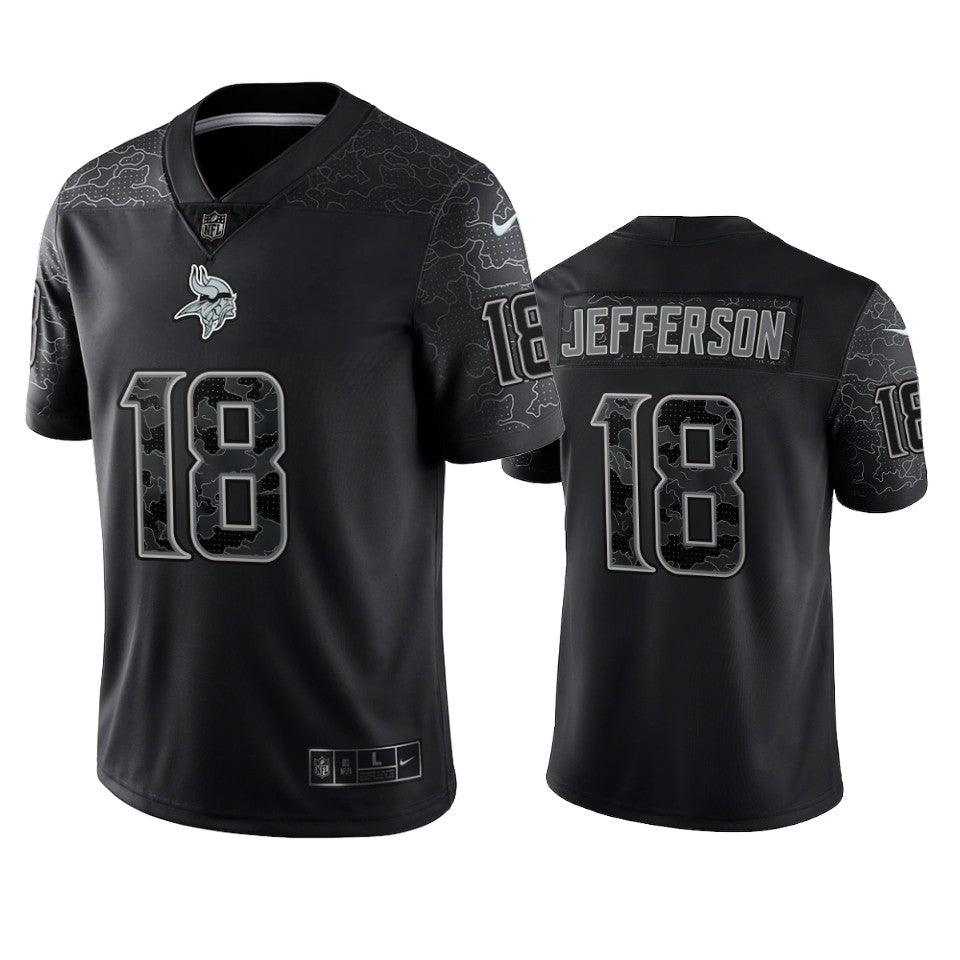 Justin Jefferson Minnesota Vikings Black Reflective - Puritific