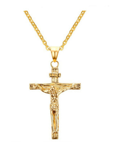 Stainless Steel Chain Cross Necklace - Puritific