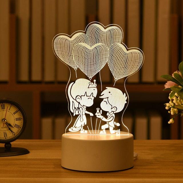 Kids 3D LED Creative Night Lamp - Puritific