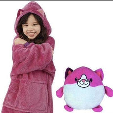 Kids Pets Blanket Hoodie Soft Plush - Puritific