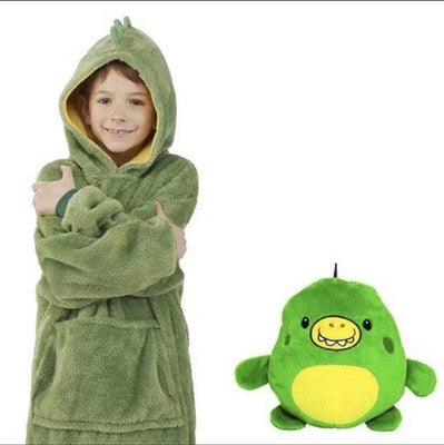 Kids Pets Blanket Hoodie Soft Plush - Puritific