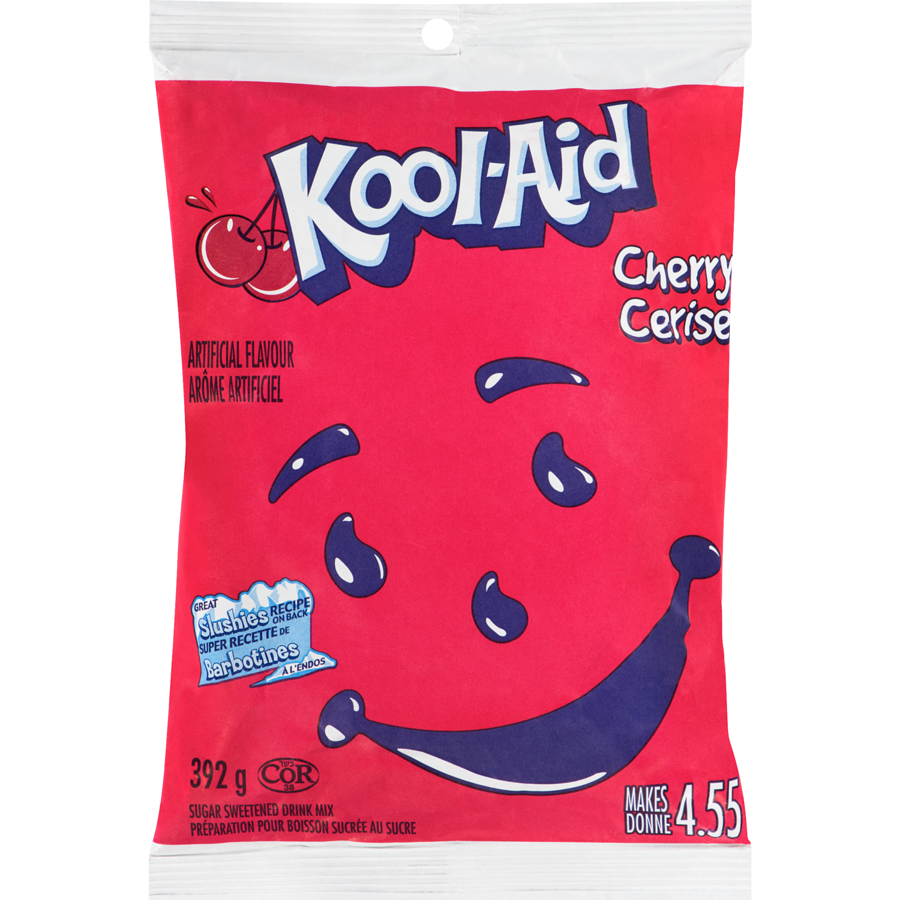 Cherry - Drink and Slush Mix - Kool-Aid - 18 x 392gr/Case-0