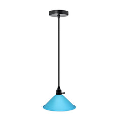 Blue Pendant Modern Flat Ceiling Light Lampshade Chandelier~3174-0