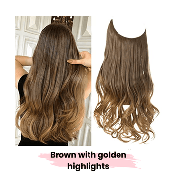 Brown with golden highlights