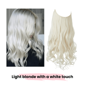 Light blonde with a white touch