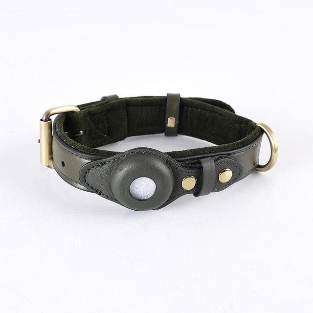 Leather Anti-Lost Dog Collar - Puritific