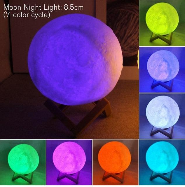 LED Battery Moon Lamp - Puritific