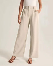 Light Wide-Leg Tailored Pants - Puritific