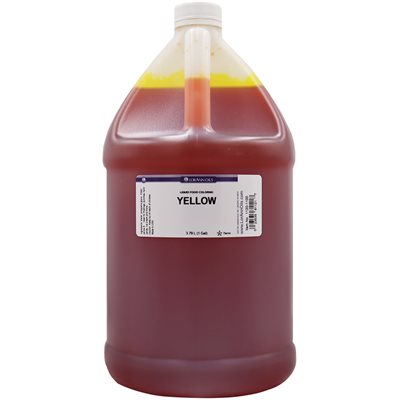 Yellow Liquid Food Color - Liquid Food Coloring - 4 oz, 1 Gallon-2