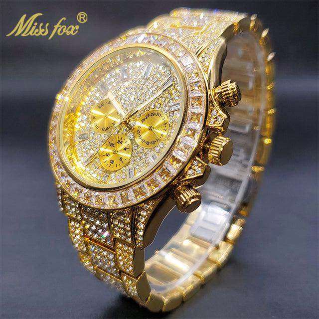 Luxury Gold Waterproof Stainless Steel Watch - Puritific