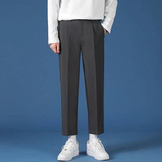 Korean Fashion Hip Hop Classic Nine-Point Pants 2022 Men Oversize Breathable Trouser - Puritific