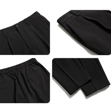 Korean Fashion Hip Hop Classic Nine-Point Pants 2022 Men Oversize Breathable Trouser - Puritific