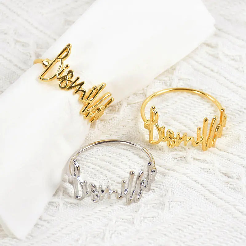 Eid Mubarak Muslim Napkin Rings - Puritific