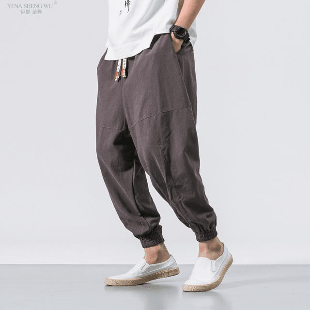 Men Kimono Haori Trousers - Puritific