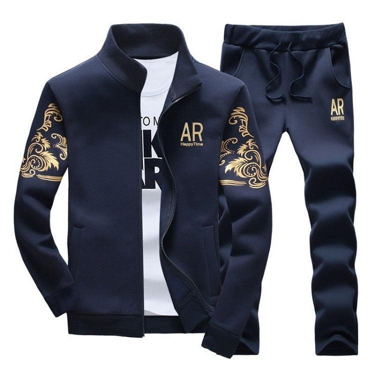 Men's Zipper Sweat Suit Set - Puritific