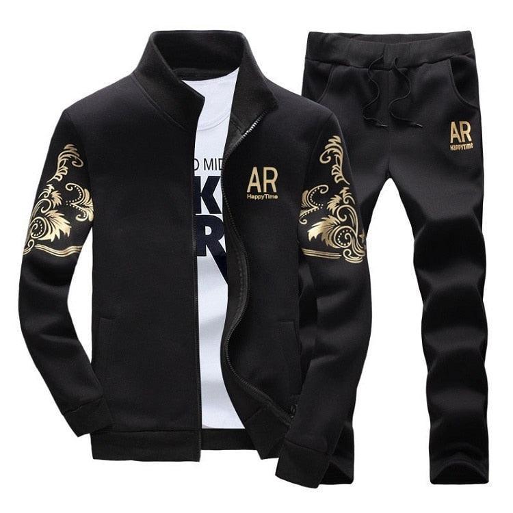 Men's Zipper Sweat Suit Set - Puritific