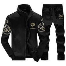 Men's Zipper Sweat Suit Set - Puritific