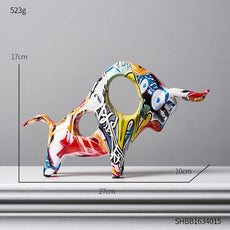 Modern Art Graffiti Cow Figurines - Puritific