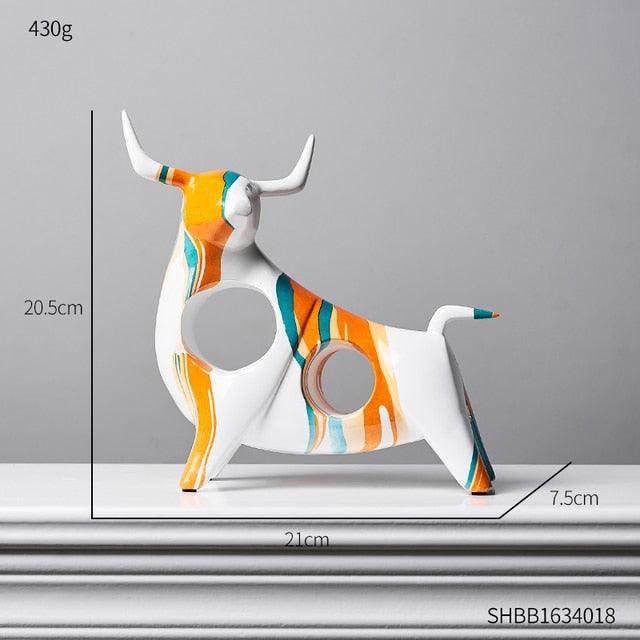 Modern Art Graffiti Cow Figurines - Puritific