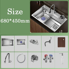 Multiple Size Nano 304 stainless steel kitchen sink - Puritific