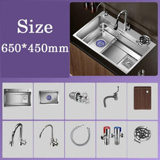 Multiple Size Nano 304 stainless steel kitchen sink - Puritific