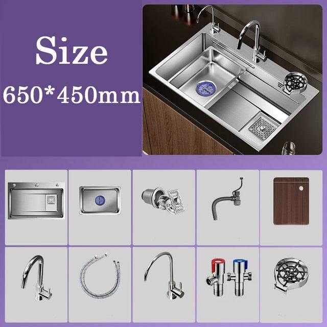 Multiple Size Nano 304 stainless steel kitchen sink - Puritific