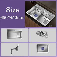 Multiple Size Nano 304 stainless steel kitchen sink - Puritific