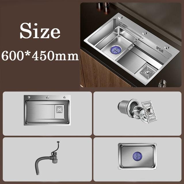 Multiple Size Nano 304 stainless steel kitchen sink - Puritific