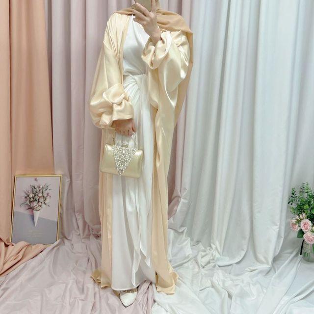 Musulmane Abaya Elegant Satin Dress - Puritific