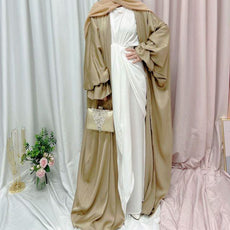 Musulmane Abaya Elegant Satin Dress - Puritific