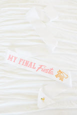 My Final Fiesta Sash with Gold Piñata - Puritific